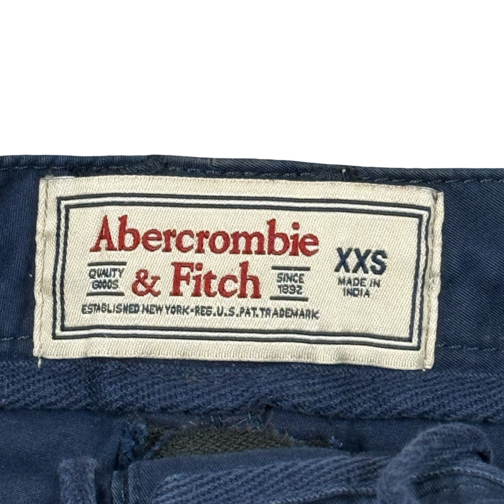 Vintage Y2K Abercrombie & Fitch Navy Blue Button Front Mini Skirt Size XXS - Picture 2 of 4